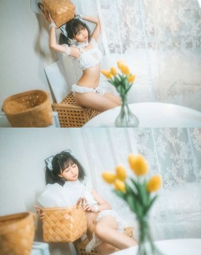 女大学生特殊的精油按摩